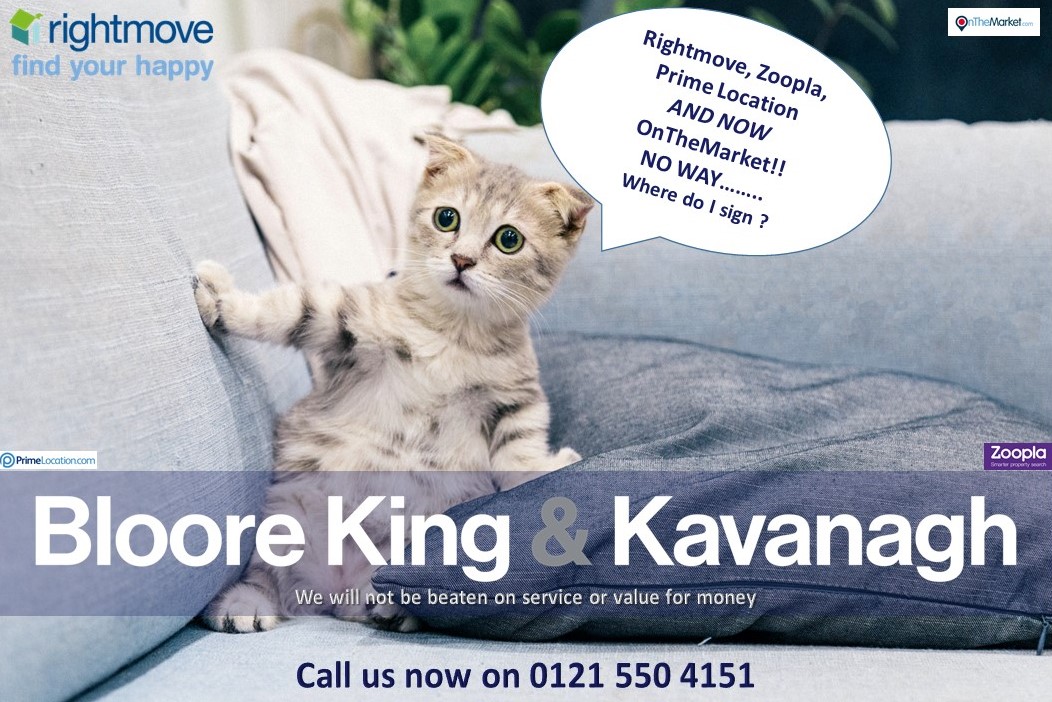 Bloore King & Kavanagh Sales & Lettings  Now advertising your property on all of the top UK property websites: